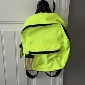 Olivia Miller Aria Nylon Backpack Purse- Neon Yellow
